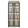 Стеллаж на металлокаркасе BRABIX "LOFT SH-001", 600х300х1250 мм, складной, цвет дуб натуральный, 641230