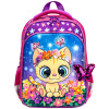 Ранец BRAUBERG QUADRO, 3 отделения, с брелоком, "Charming kitten", 37х28х18 см, 270602
