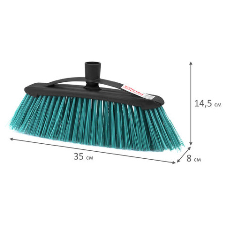 Щетка для уборки VILEDA PROFESSIONAL "ЭКО", ширина 30 см, щетина 8 см, ЖЕСТКАЯ, крепление еврорезьба, 519227