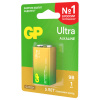 Батарейка 1 шт., GP Ultra G-Tech, Крона (6LR61, 6LF22, 1604A), алкалиновая, блистер, 1604AU-5CR1