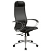Кресло МЕТТА "ErgoLife" 10 B1-104K, хром, синхромеханизм, прочная сетка, черное