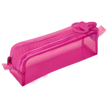 Пенал BRAUBERG с объемной "тракторной" молнией, 1 отделение, ПВХ, 22х8х6,5 см, "Ultra pink", 272340