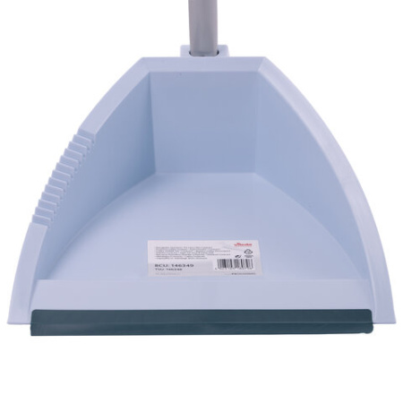 Совок VILEDA PROFESSIONAL с длинной ручкой 85 см, ширина 22 см, зубцы для очистки щеток, резиновая кромка, 146349