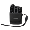 Наушники беспроводные TWS вкладыши с микрофоном, SONNEN EP-BH10B, Bluetooth 5.3, черные, 514122