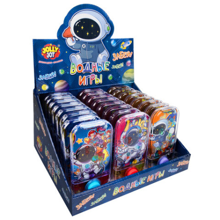 Водная игра КОСМОНАВТЫ, 11х6 см, мячики, ассорти, 3 вида, дисплей, JOLLY JOT (ДЖОЛЛИ ДЖОТ), 665996