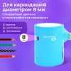 Точилка механическая BRAUBERG KIDS, для простых и цветных карандашей, корпус голубой, крепление к столу, 272005