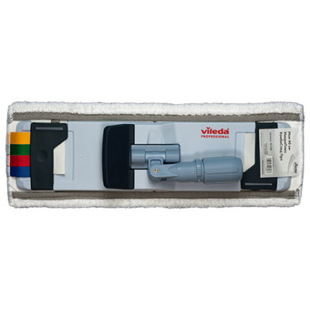 Насадка МОП плоская 40 см, VILEDA PROFESSIONAL "МикроПлюс Комби", уши (ТИП УВ) микрофибра / скраб, 167298