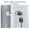 Шкаф металлический для одежды BRABIX "LK 21-80", УСИЛЕННЫЙ, 2 секции, 1830х800х500 мм, 37 кг, 291129, S230BR406102