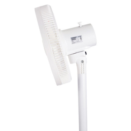 Вентилятор напольный SONNEN FT-L501, 60 Вт, 45 см, 3 скорости, вращение на 70°, механическое управление, белый, 457785