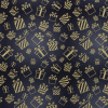 Бумага упаковочная подарочная мелованная "Golden pattern", 70x100 см, 10 дизайнов ассорти, ЗОЛОТАЯ СКАЗКА, 591912