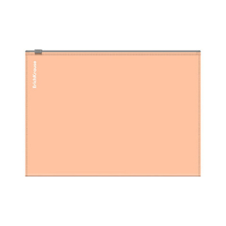 Папка-конверт на молнии ERICH KRAUSE "Matt Pastel Bloom" А5+ (250х180 мм), ассорти, 0,18 мм, 61170