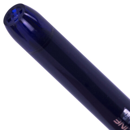 Ручка стираемая гелевая с грипом BRAUBERG "LINE DARK COLOR", СИНЯЯ, игольчатый наконечник 0,7 мм, линия письма 0,5 мм, 144438