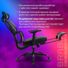 Кресло BRABIX PREMIUM "Venom GM-530", подножка, синхромеханизм, экокожа/сетка, черное/серое, 532951