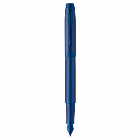 Ручка перьевая PARKER "IM Professionals Monochrome Blue", синий металлик, нержавеющая сталь, синяя, 2172964