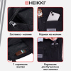 Сумка шоппер HEIKKI EQUIP (ХЕЙКИ), канвас, карман для бутылки, 38х35 см, черный, 272442
