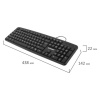 Клавиатура проводная USB, 104 клавиши, SONNEN KB-8136, черная, 513946