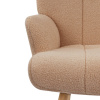Кресло BRABIX "Soft LC-305", фактурная ткань букле (экомех), светло-бежевое, 533147