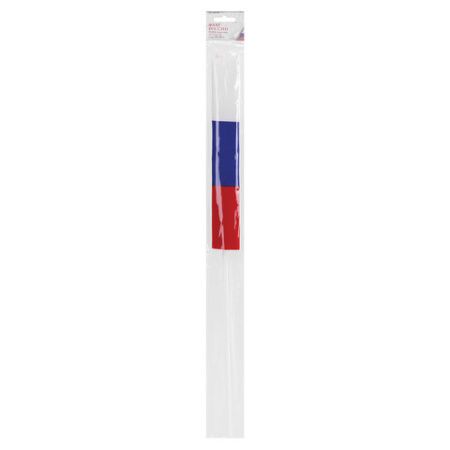 Флаг России ручной 30х45 см, без герба, с флагштоком, BRAUBERG/STAFF, 550182
