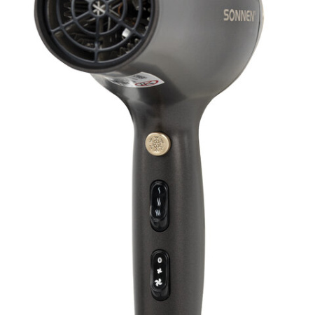 Фен для волос SONNEN HD-2281, 2200 Вт, турмалиновая ионизация, 3 температуры, холодный обдув, 454696