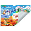 Настольное покрытие BRAUBERG KIDS, А3+, пластик, 46x33 см, "Кот-энтузиаст изучает Времена года", 273618
