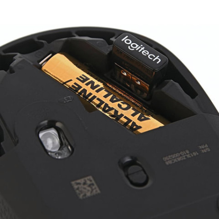 Мышь беспроводная LOGITECH B170, 2 кнопки + 1 колесо-кнопка, оптическая, черная