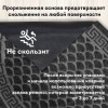 Коврик придверный 60х90 см, СЕРЫЙ, грязезащитный, 430 г/м2, ПОЛУКРУГ, фактурный рисунок ЧЕШУЙКИ, ЛЮБАША, 701052