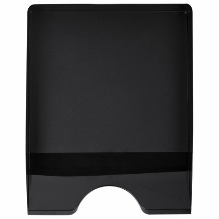 Лоток горизонтальный для бумаг BRAUBERG ORIGINAL, 315х250х60 мм, черный, 238104