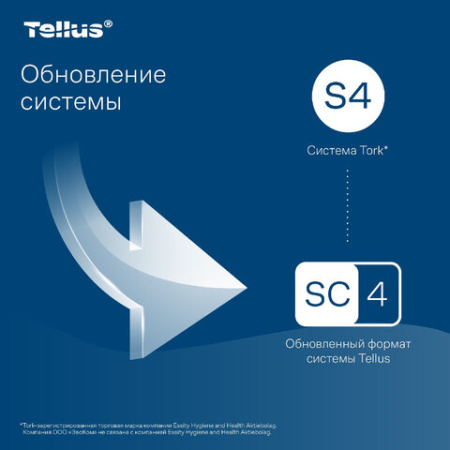 Картридж с жидким мылом-пеной одноразовый Tellus/TORK (Система S4) Advanced, гигиенический эффект, 1 л, 520821