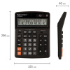 Калькулятор настольный BRAUBERG EXTRA-12-BK (206x155 мм), 12 разрядов, двойное питание, ЧЕРНЫЙ, 250481