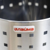 Урна-корзина для мусора 7 литров "Bionic", МАТОВАЯ, перфорированная, LAIMA, 232267