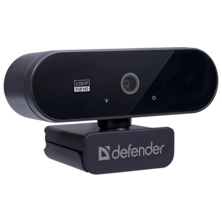 Веб-камера DEFENDER G-lens 2590 QHD, 3,7 Мп, микрофон, USB 2.0, регулируемый крепеж, черная, 63113