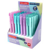 Ручка шариковая автоматическая BRAUBERG "TRIOS PASTEL COLOR", СИНЯЯ, корпус ассорти, пишущий узел 0,5 мм, линия письма 0,3 мм, 144496