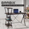 Стол на металлокаркасе BRABIX "LOFT CD-004", 1200х535х1110 мм, 3 полки, цвет