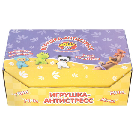 Игрушка-антистресс "ЗВЕРЮШКА-ОБНИМАШКА", ассорти 6 видов, дисплей, JOLLY JOT (ДЖОЛЛИ ДЖОТ), 665785