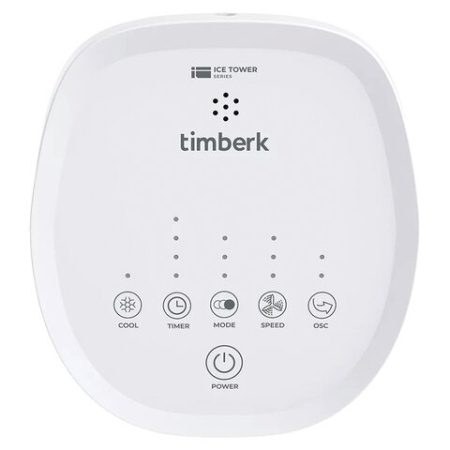 Охладитель воздуха колонный TIMBERK T-SAC01RC, 4 в 1, 3 режима, 50 Вт, бак 3 л, пульт ДУ, белый