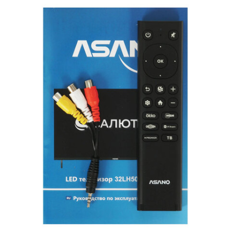 Телевизор ASANO 32LH5020T, 32" (80 см), 1366x768, HD, 16:9, Салют ТВ, Wi-Fi, безрамочный, черный