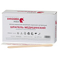 Шпатель деревянный стерильный двухсторонний мм, КОМПЛЕКТ 100 шт., UNICORNMED, ОР01-61