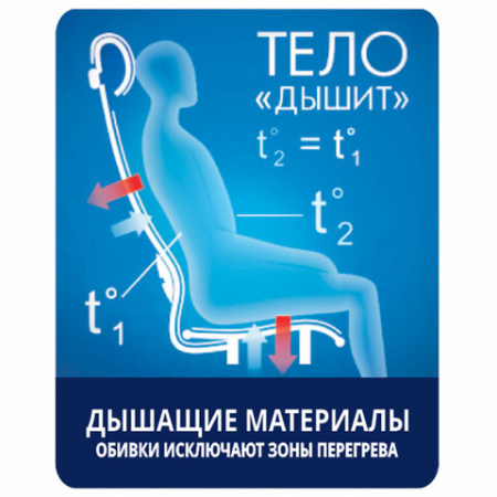 Кресло офисное МЕТТА "К-27" хром, ткань, сиденье и спинка мягкие, серое