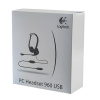 Наушники с микрофоном (гарнитура) LOGITECH PC 960, проводная, компьютерная, 2,4 м, стерео, USB, черная