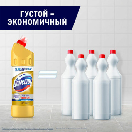 Средство для уборки туалета 1 л, ДОМЕСТОС "Ультра Блеск", гель, 67068933