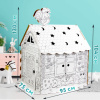 Картонный игровой развивающий Домик-раскраска "Сказочный", высота 130 см, BRAUBERG KIDS, 880364