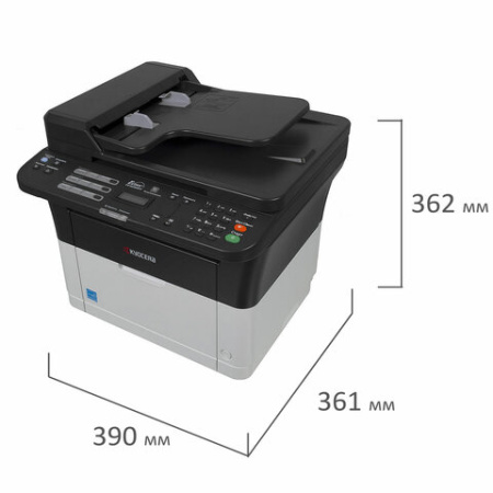 МФУ лазерное KYOCERA FS-1025MFP "3 в 1", А4, 25 стр./мин., 20000 стр./мес., ДУПЛЕКС, АПД, сетевая карта, 1102M63RU2