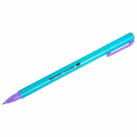 Ручка гелевая BRAUBERG "COLOR NEON", ЧЕРНАЯ, корпус ассорти, узел 0,5 мм, линия 0,35 мм, 144120