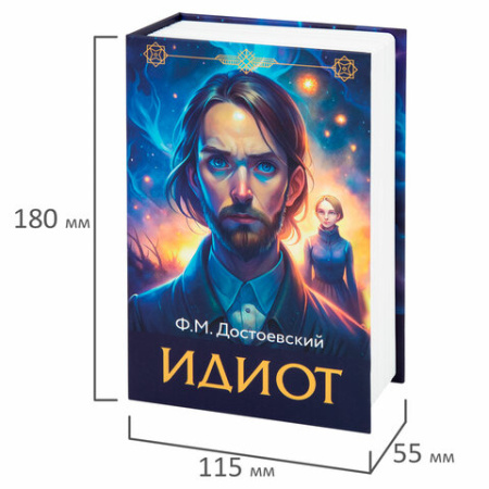 Сейф-книга "Идиот", 55х115х180 мм, кодовый замок, BRAUBERG, 291354