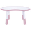 Стол детский BRABIX KIDS CT-002, растущий, 2-8 лет, пластик белый + розовый, 533295