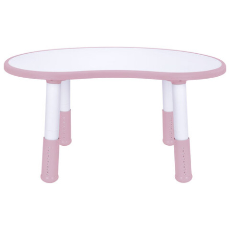 Стол детский BRABIX KIDS CT-002, растущий, 2-8 лет, пластик белый + розовый, 533295