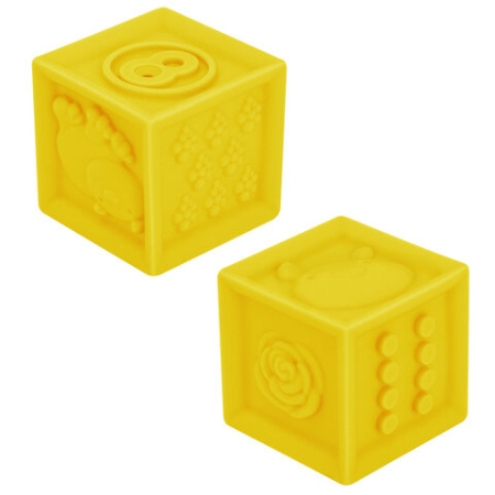 Тактильные кубики, сенсорные, ЭКО 12 штук, BAMBOX BABY (БАМБОКС БЭБИ), 665900