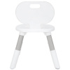 Стул детский растущий BRABIX KIDS CC-001, 2-8 лет, пластик серый + белый, 533293