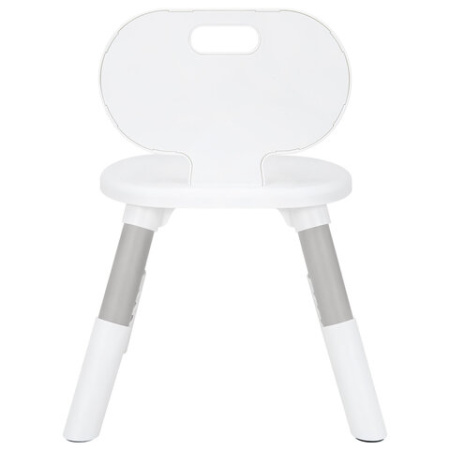 Стул детский растущий BRABIX KIDS CC-001, 2-8 лет, пластик серый + белый, 533293