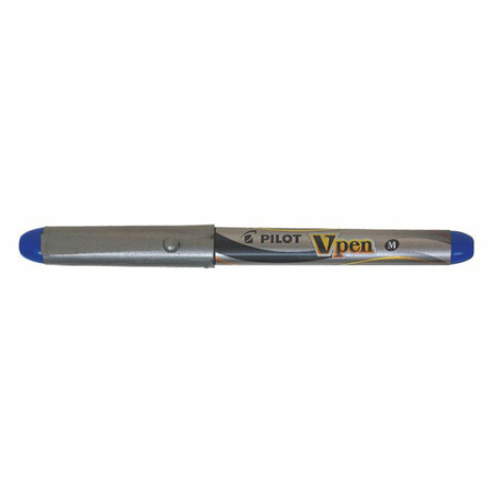 Ручка перьевая PILOT V-Pen, СИНЯЯ, корпус серый, линия письма 0,58 мм, SVP-4M L
